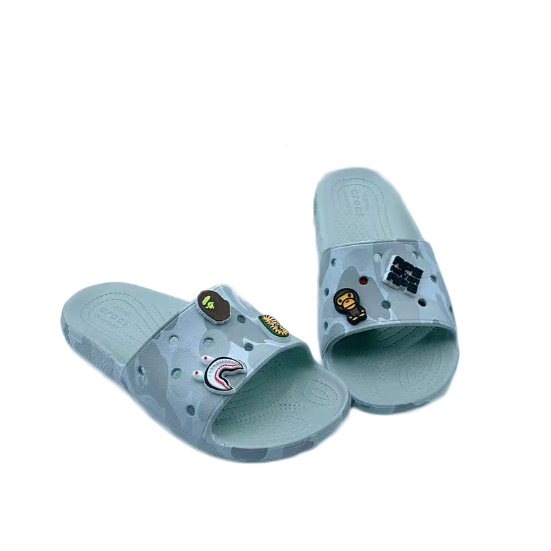 Croos moda camuflaje slippery holes beep holes parejas anti-deslizante sandy sandy casual zapatillas de playa un pedazo image 11