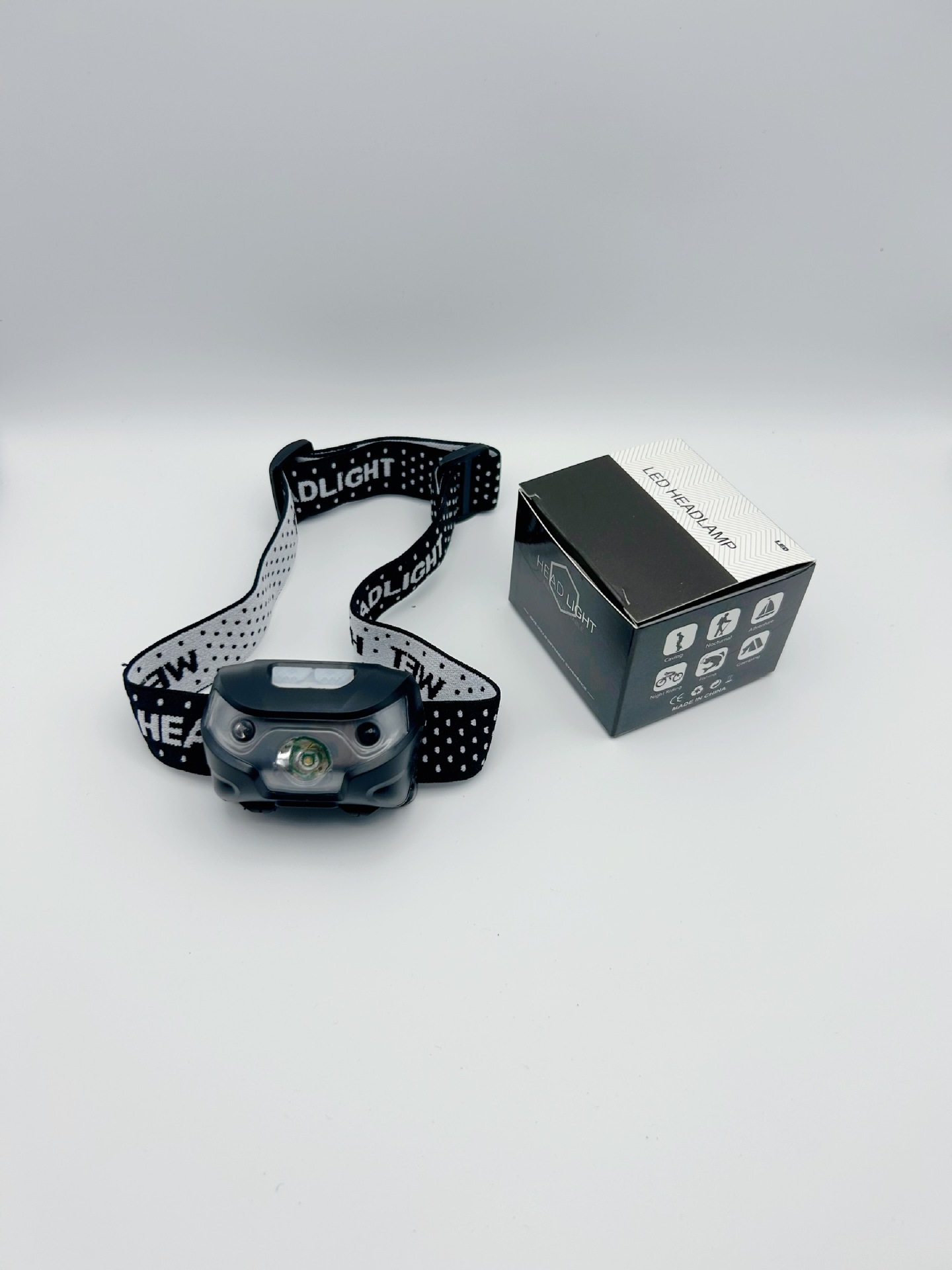 Faros de inducción de pesca con batería seca No. 7, luz fuerte led, luz doble roja y blanca, faros especiales para exteriores