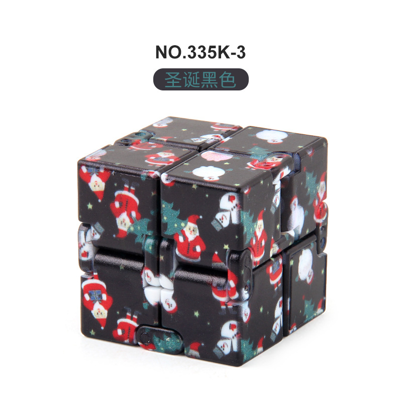 Nuevos juguetes de descompresión exóticos Navidad Halloween infinito Cubo de Rubik creativo de bolsillo cuadrado de segundo orden Cubo de Rubik exportación transfronteriza