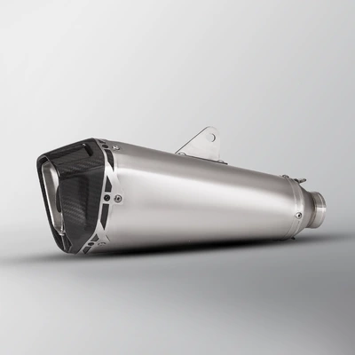 Motorcycle R3 Z900 450SR Sai 600 MT09 modified exhaust pipe T168 Delta universal tail section (Exhaust pipe) - titanium-colored-probe-with-mivv-laser-marking
