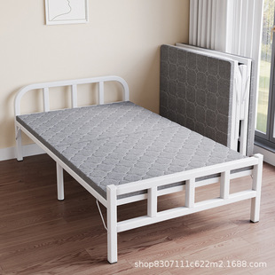 Folding Bed Single Bed Adult Simple Nap Iron Bed Home Portable Office Companion Dormitory Rental House Wholesale