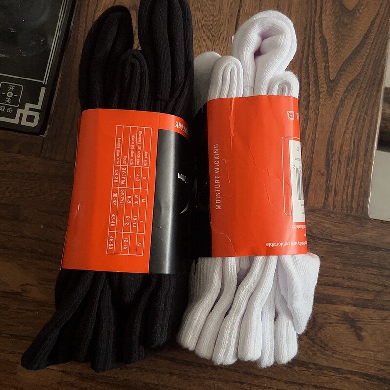 Ready Supply of Suwannexiter Socks Classic Thickened Black and White Towel Bottom Practical Elite Training Basketball Socks