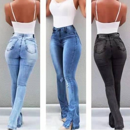 Ladies' Jeans  Fashion Denim Long Trousers for Women