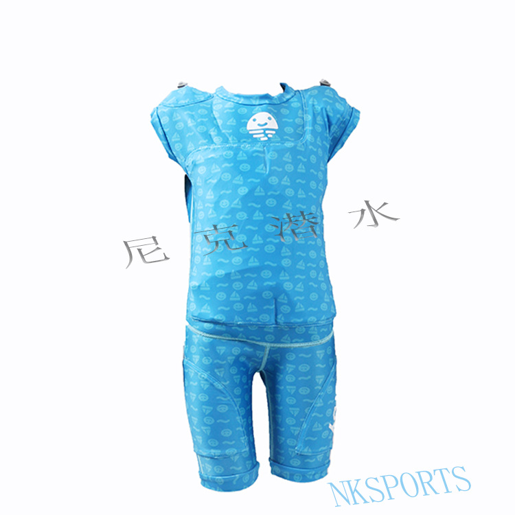 2mm儿童救生衣背心充气浮力衣迷彩连体加厚20mmEPE防护辅助漂流衣