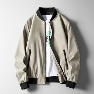 Independent Station Japanese Stand Collar Casual Men's Jacket Young and Middle-aged Autumn Windproof Jacket Men's Baseball Collar Jacket