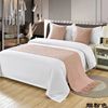 Simple and good care of hotel bed tissue bed blanket knitting homestay hotel inn, bed towel bed lid bed supplies