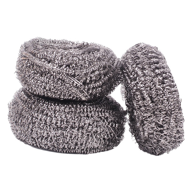 Bola de lana de acero para limpieza, cepillo para ollas de acero inoxidable, limpieza de cocina, lavado de platos doméstico, fabricante, exportación, tamaño grande, no deshilacha image 1