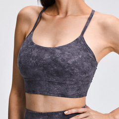 Amazon Women's New Yoga Set Western Style Sports Bra with Print High-Waist Yoga Pants Plus Size Fitness Yoga Wear