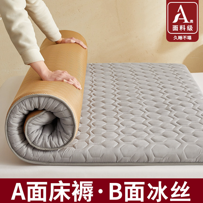 Rattan Mat Double-Sided Mattress Cover Soft Cushion Student Dormitory Single and Double Rental Special Mat Sleeping Mat for Winter and Summer Use