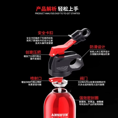 Vehicle fire extinguisher car fire extinguisher suit