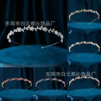 Высококачественная свежая и красивая цветочная независимая упаковка Корейский женский костюм белый обруч для волос