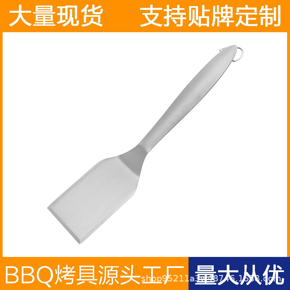 Amazon venta caliente de acero inoxidable cuchilla de cocina placa de hierro cuchilla frita carne asada sopa de res BBQ conjunto de herramientas de barbacoa