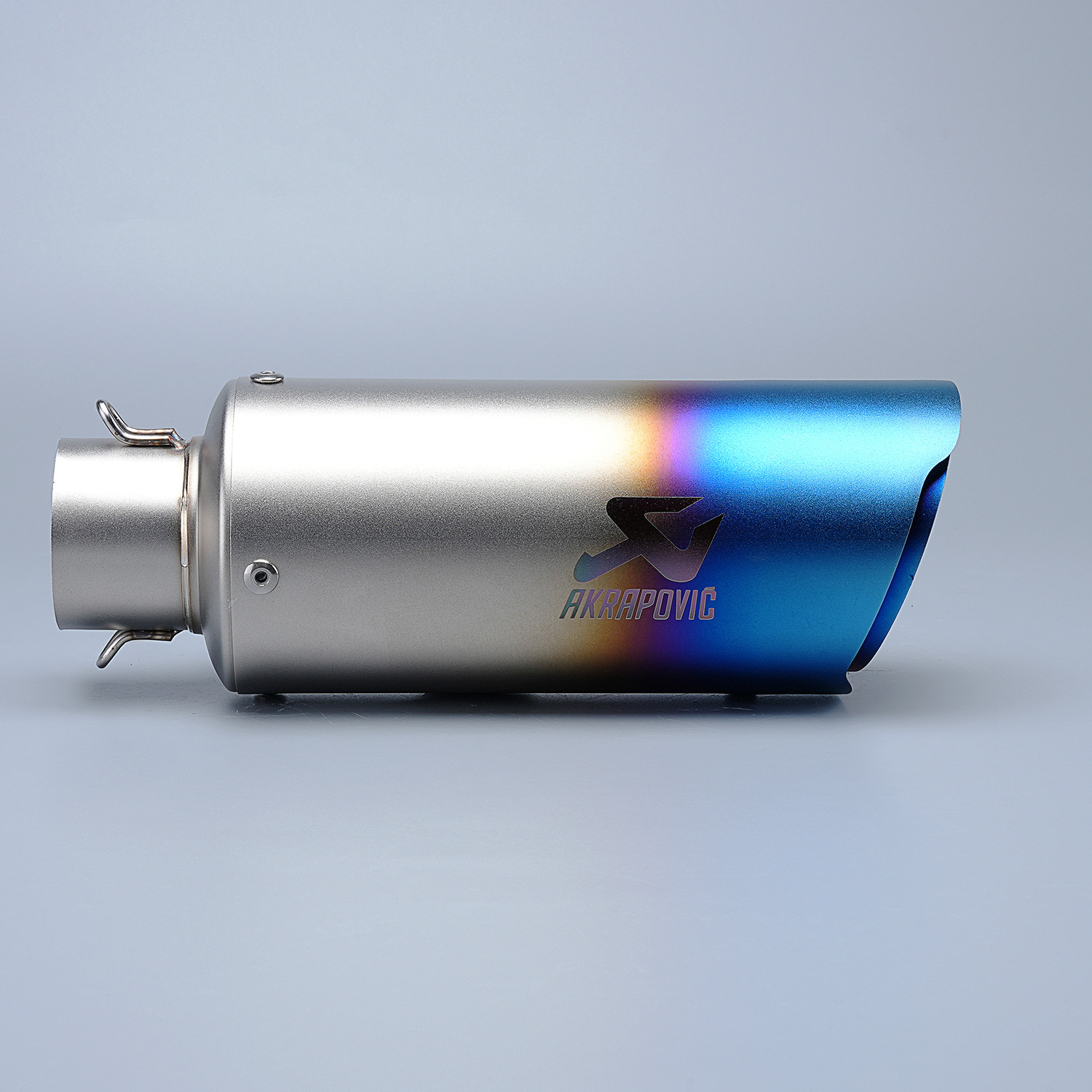 Motorcycle exhaust pipe modification c13 double inclined exhaust pipe Scorpio 51mm caliber double cylinder fry street exhaust pipe