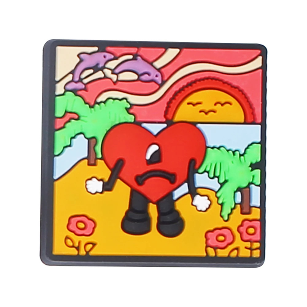 Comercio electrónico transfronterizo al por mayor zapatos de goma suave zapatos de flores accesorios PVC de dibujos animados veneno mortal experto agujero Zapatos de flores hebilla