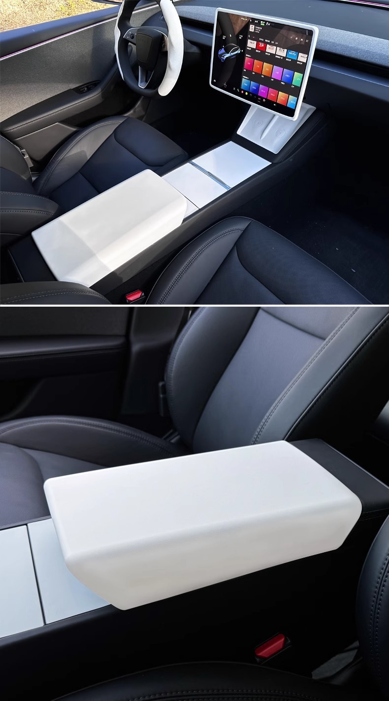 Suitable for Tesla Model 3/Y Armrest Box Protective Cover Tpe Modification Accessories Ya Huanxin Y Armrest Box Cover