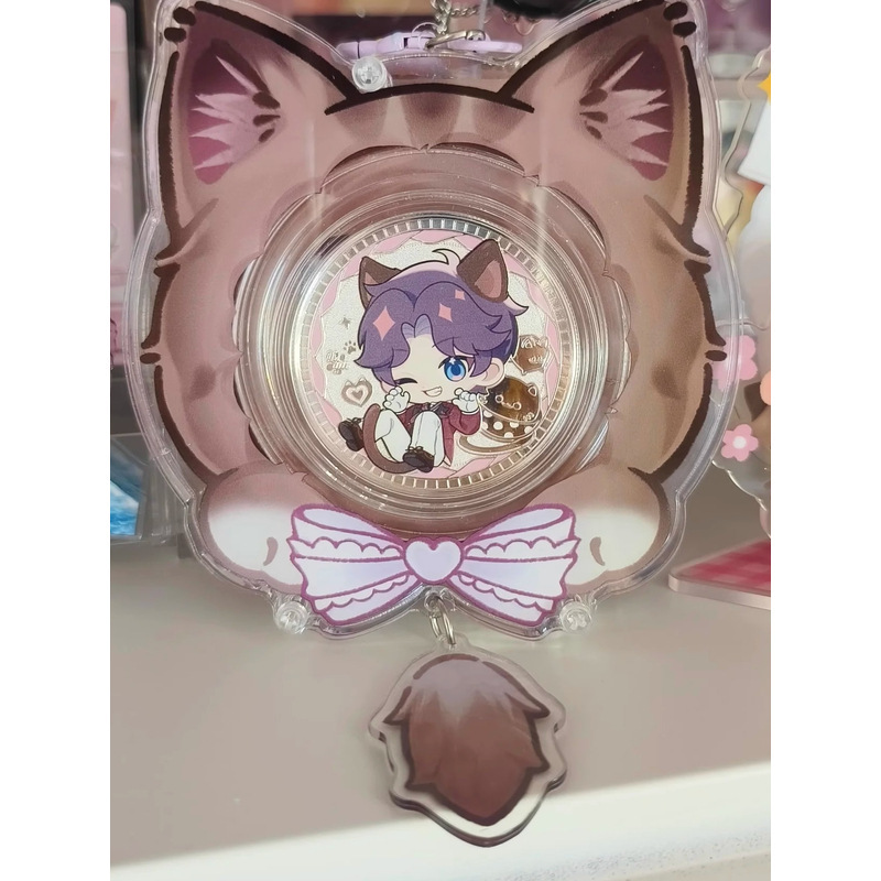 新しいアクリルバーブリック高価値ニャーゲームシリーズ58MMバーブリックディスプレイ猫耳アクリルバーブリック|undefined