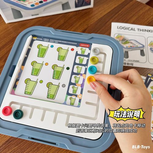 Children's logical thinking training early education table educational enlightenment parent-child interactive learning table Montessori educational toys for young children
