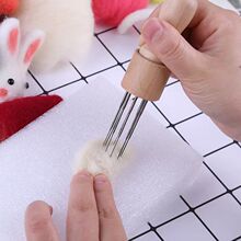 羊毛毡戳戳乐扎毛球针手工diy工具乐毡刺针7头针三针头组合
