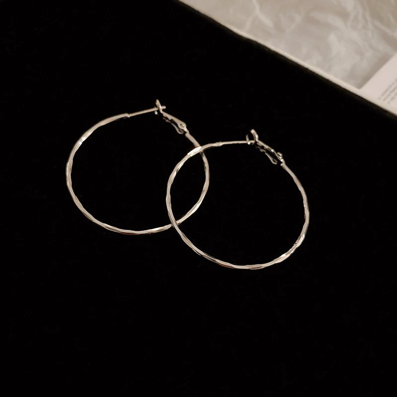 Серебряная игла, дизайн серьги, стиль легкой роскоши, стиль высокого качества, оптом