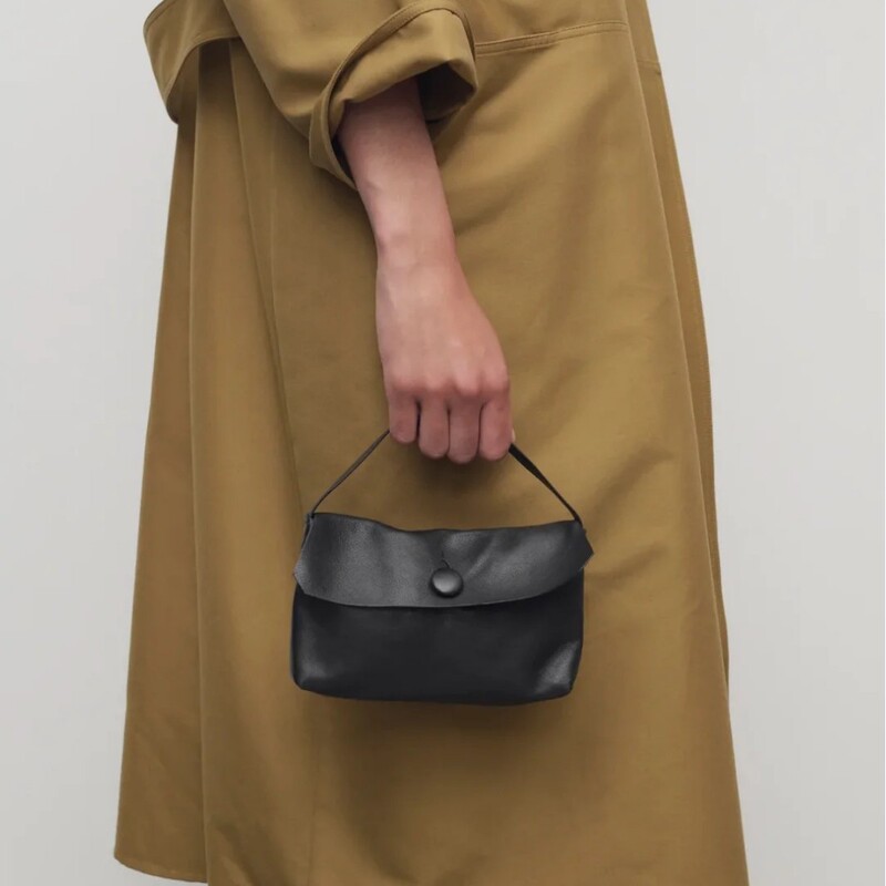 Sally Bag Handbag, Sheepskin Phone Bag with Cashmere Suede Buttons, Minimalist Small Square Bag, Simple and Versatile