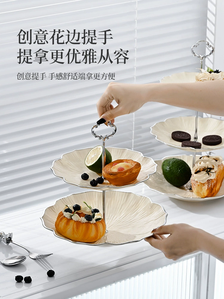 Сет Red Fruit Disk Living Room Home Tea Несколько конфет Cake Cake Disk Light Luxury Trust Serum Dessert Dessert Show