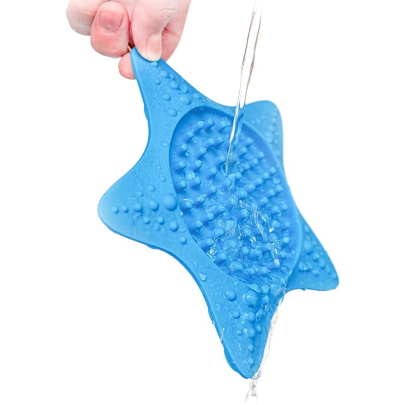 Amazon nueva estrella de mar mascota lamiendo pad alimentador de comida lenta lamiendo pad lechón plato de comida lenta para perros