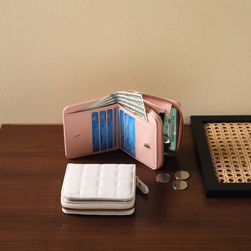 New Fashion Simple Organ Card Bag Women's Wallet Card Holder Exquisite Card Holder Coin Purse Women's ID Bag Storage Small
