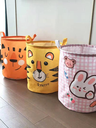 Manufacturer children's toy storage box large capacity household storage bag dirty clothes basket Oxford cloth clothes storage basket