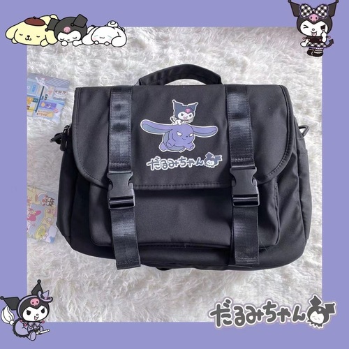 Japanese cute student large capacity jk Sanrio portable cross-body cinnamon dog Kuromi backpack uniform bag