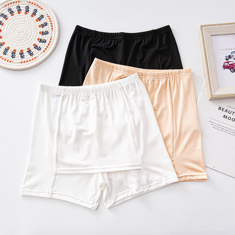 Double-Layer Safety Shorts in White