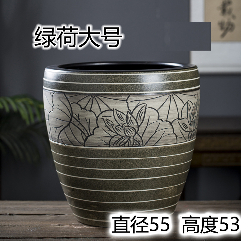 큰 녹색 연꽃 직경 55 높이 53