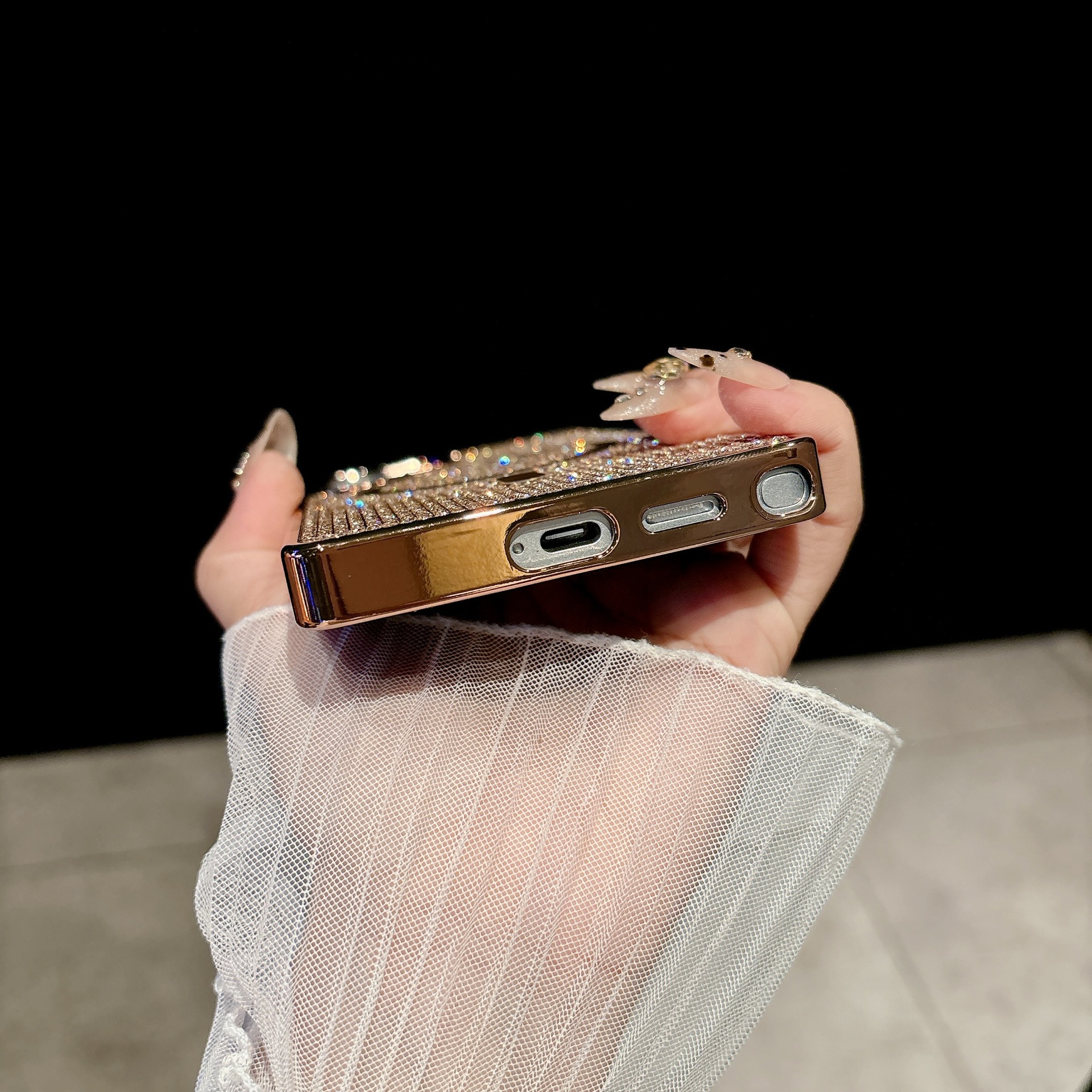 Coque De Protection Magnétique À Strass Pour Samsung S24 Ultra_voghion.com