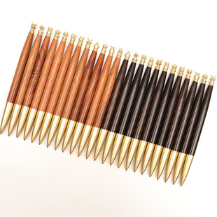 Manufacturer Wholesale Brass Zodiac Transfer Gel Pen Business Office Writing Practice Sandalwood Signature Pen Engraving