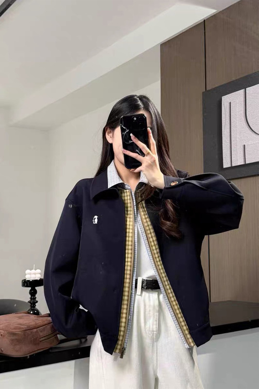 美式复古设计感小众假三件外套女春秋新款韩系宽松休闲百搭夹克潮|undefined
