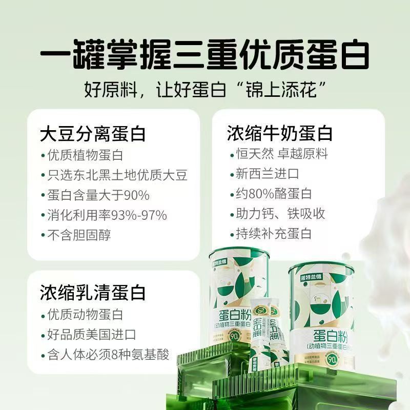 ノット. ランド動植物トリプルプロテインパウダー20袋/缶独立包装90% 高含有タンパク質正規品|undefined