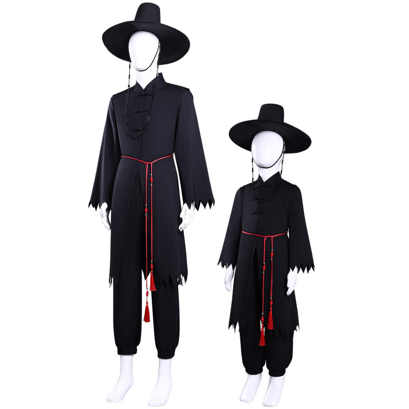 跨境新款K-POP猎魔女团cos服恶魔男团沙加男孩神秘装cosplay服|undefined