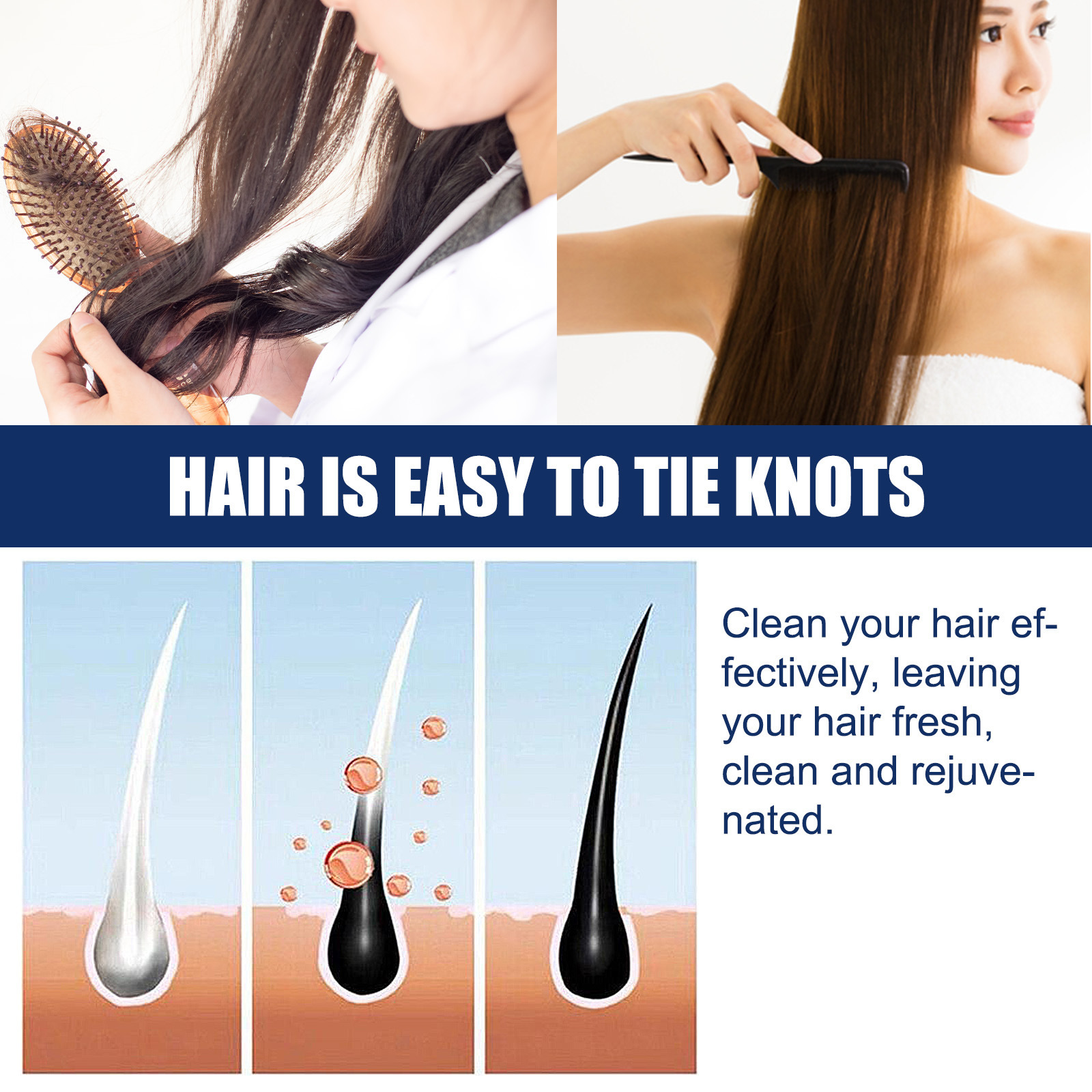 South Moon Hair Care Shampoo Smooth Hair Moisturizing Scalp Massage Care Shampoo