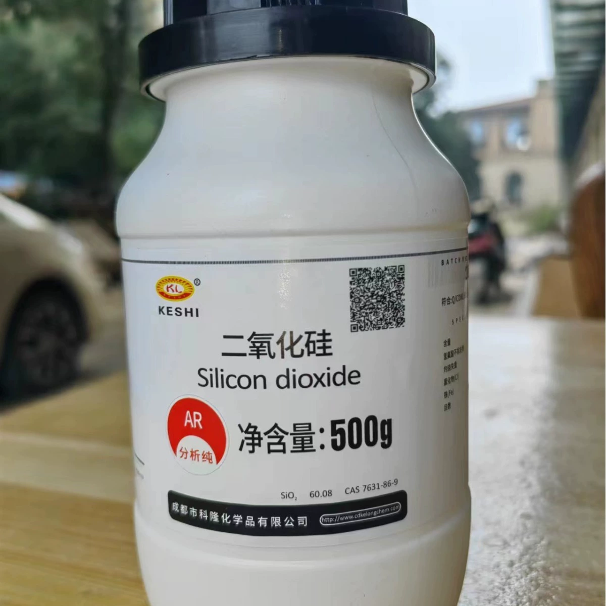 Кварцевый песок кварцевый AR500g аналитический чистый Химический реагент 100-200 меш Келон Цзиньшань