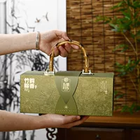 Оптовая продажа подарочных коробок Zongzi, подарочные коробки для фестиваля драконьих лодок, пустые коробки, высококачественные подарочные коробки-саквояжи с откидной крышкой на фестиваль драконьих лодок 2025 года