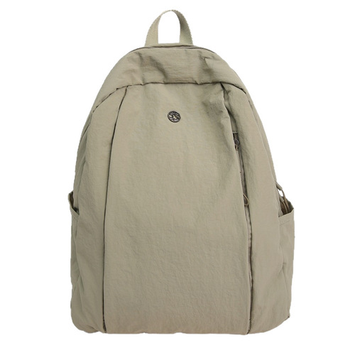 Lightweight Foam Waterproof Nylon Fabric Versatile Dual Shoulder Backpack for Women Colorful Fabric Bag Simple Travel Lady Backpack