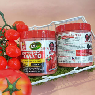 Cross-Border Tomato Scrub 500g Facial and Body Exfoliating Mud Chicken Skin Bath Salt Export