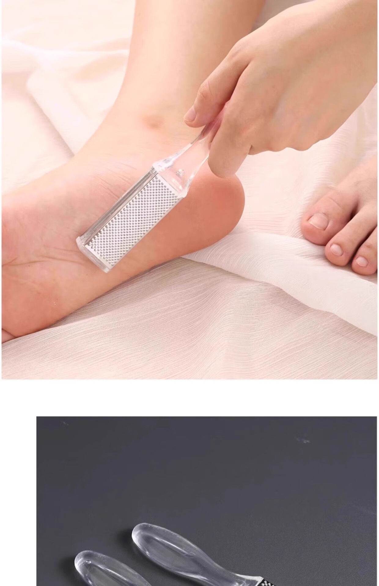 Double-Sided Stainless Steel Foot File Callus Remover Pedicure Tool 5 Pack preparation