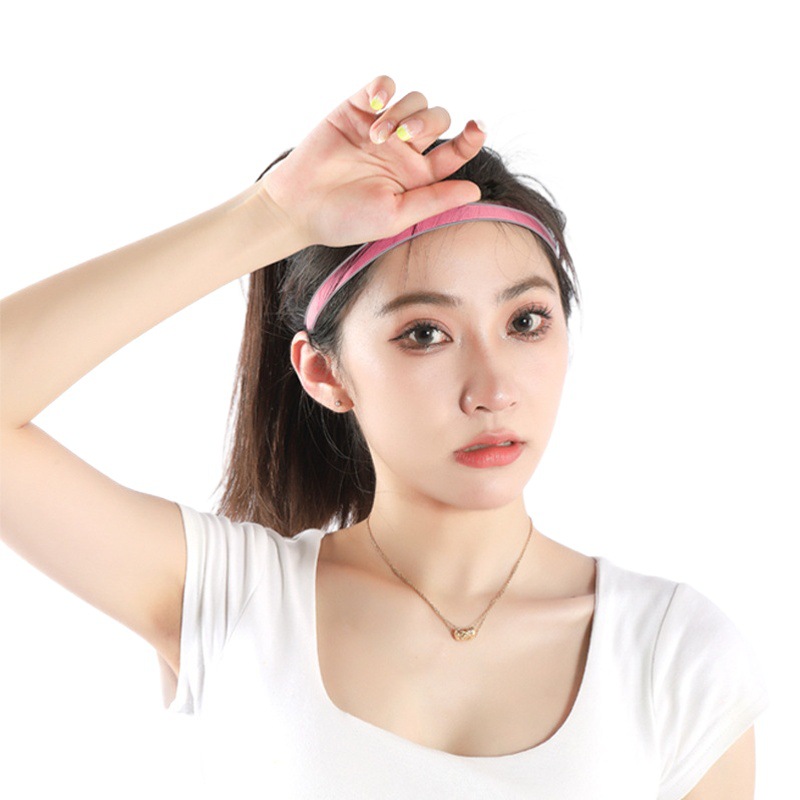 Running Breathable Sweatband Yoga Fitness Basketball Badminton Sweat-Absorbent Non-Slip Sports Antiperspirant Headband in Stock