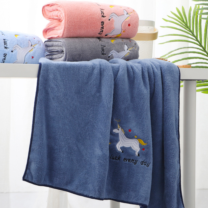 Jingyun towel adult male and female children adult students Korean cute than bath towel cotton absorbent towel suit bath towel