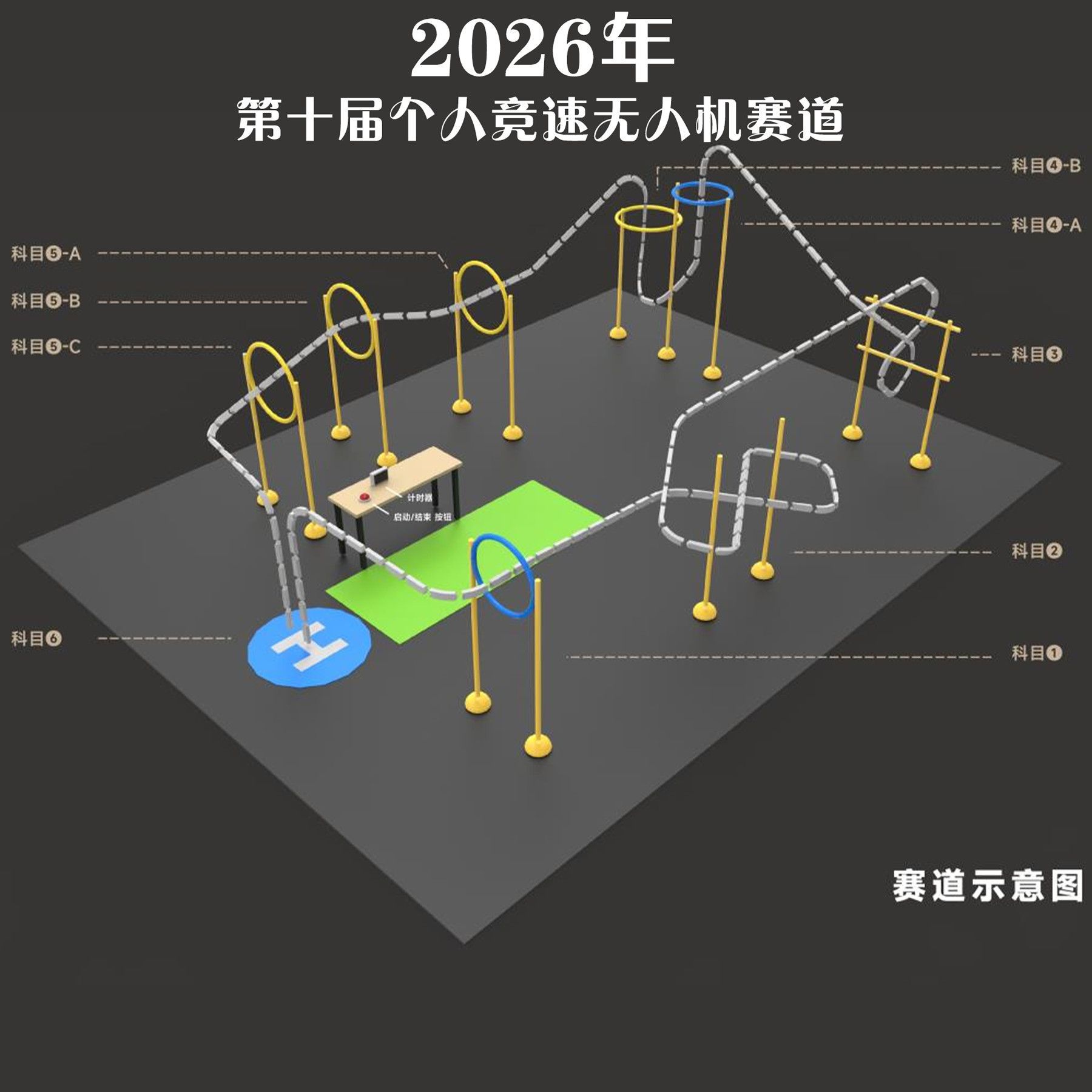Drone Competition Track Training Equipment Personal Competition Contact Flight Obstacle Circle Youth Breakthrough Competition Gate