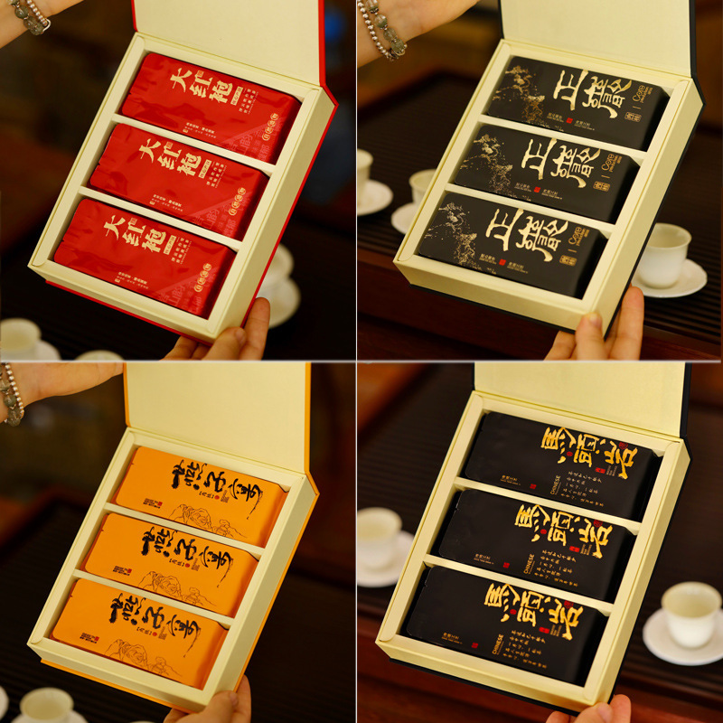 Wuyi Rock Tea Zhengyan Dahongpao Horse Head Rock Cinnamon Old Fong Narcissus Tea Gift Box Mid-Autumn Festival Gift