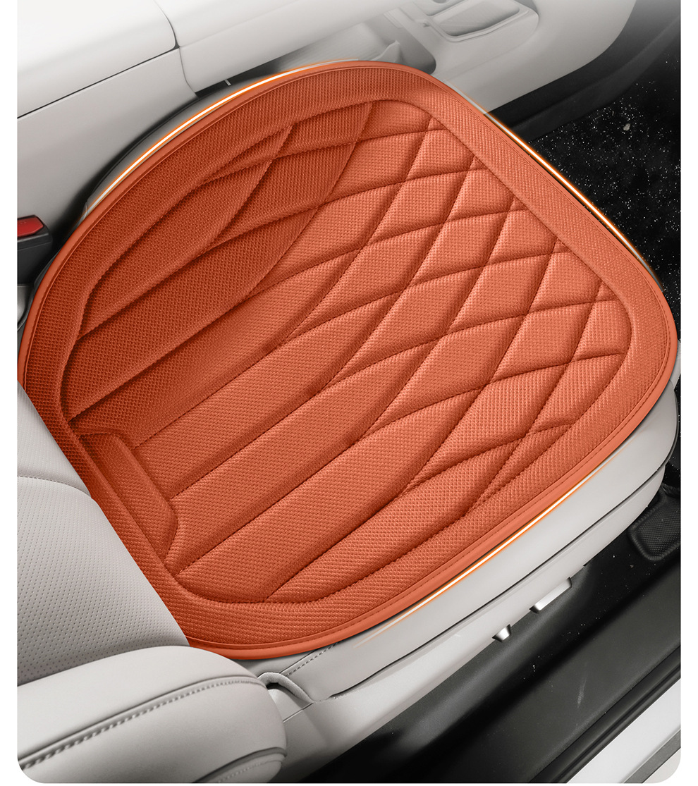 Foreign Trade Amazon Aliexpress New Seaweed Fiber Car Seat Cushion Four-Season Breathable Small Three-Piece Seat Cushion Wholesale