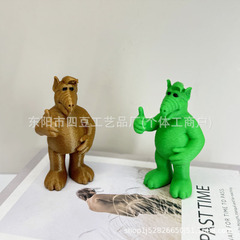 跨境新品 3d打印外星人阿尔夫竖起大拇指雕像独特点赞外星人摆件