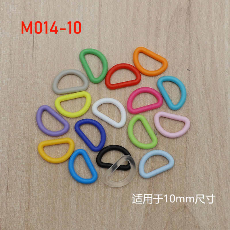 M014-10 Hualian KAM plastic D-ring buckle resin semicircle buckle box bag buckle backpack buckle size 10mm