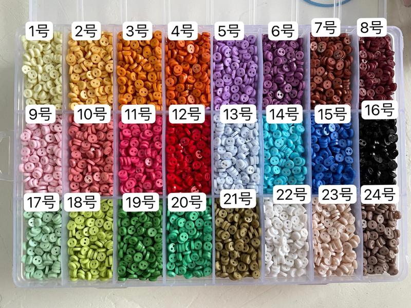 愛食桃4mm両眼縁ボタン付きOB11六分人形用児童服ミニ樹脂プラスチックボタン小ボタン|undefined